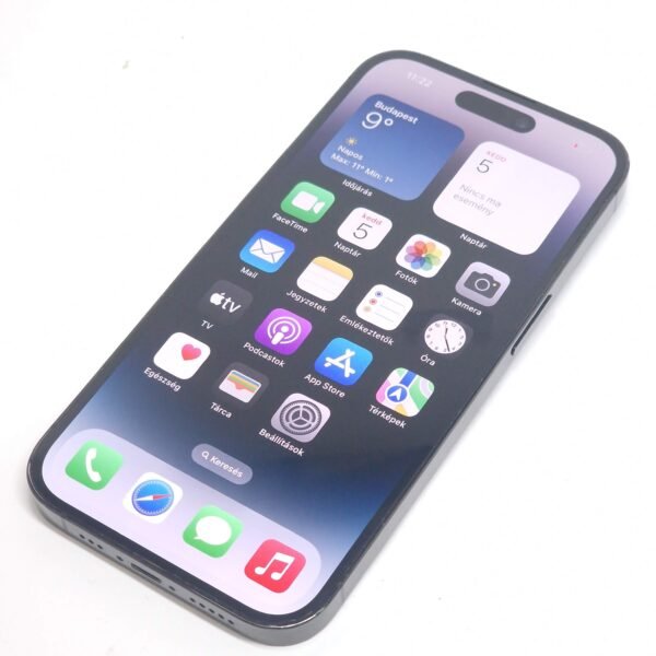 Apple iPhone 14 Pro  (használt, független, 128 GB, 6 GB RAM, Fekete) - Image 3