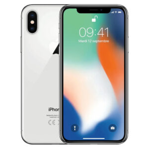 Apple iPhone X (kiváló, független, 64 GB, 3 GB RAM, Ezüst)