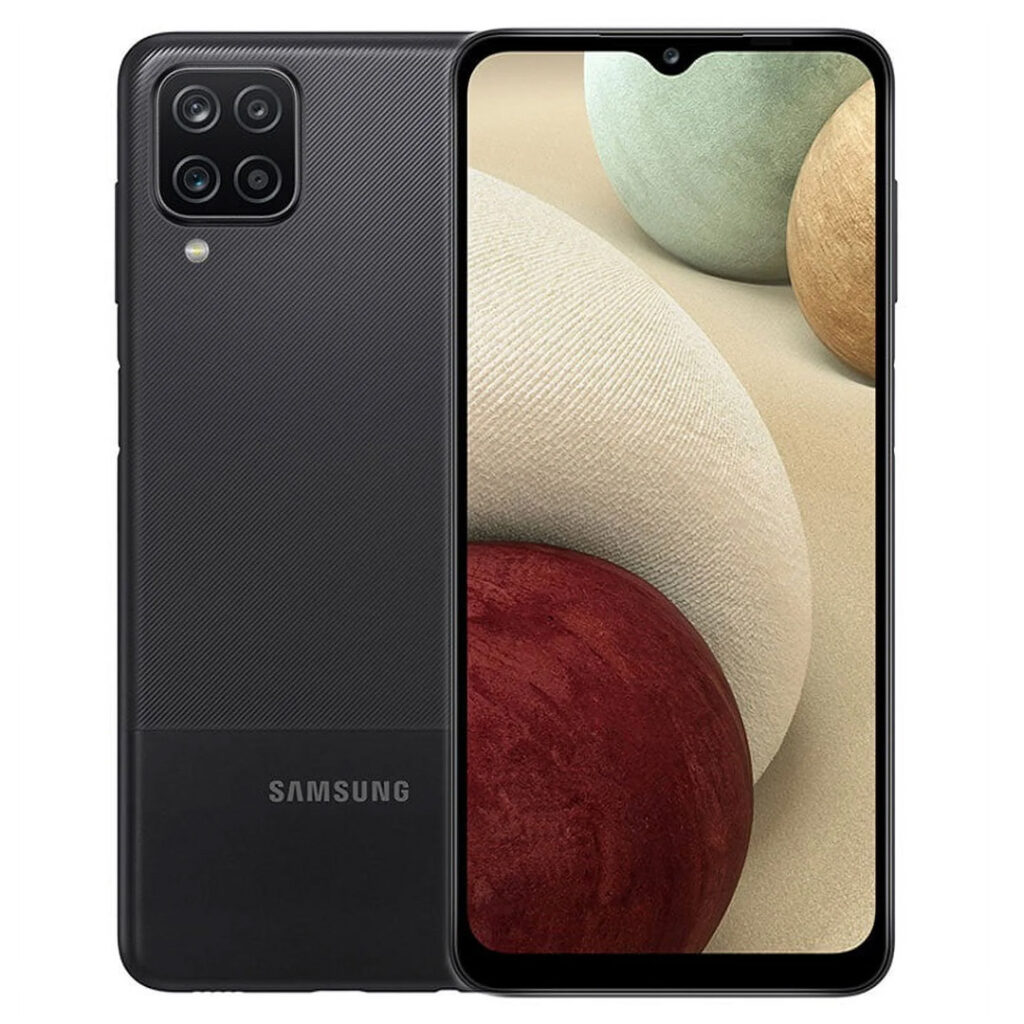 Samsu ng Galaxy A12 fekete Android okostelefon