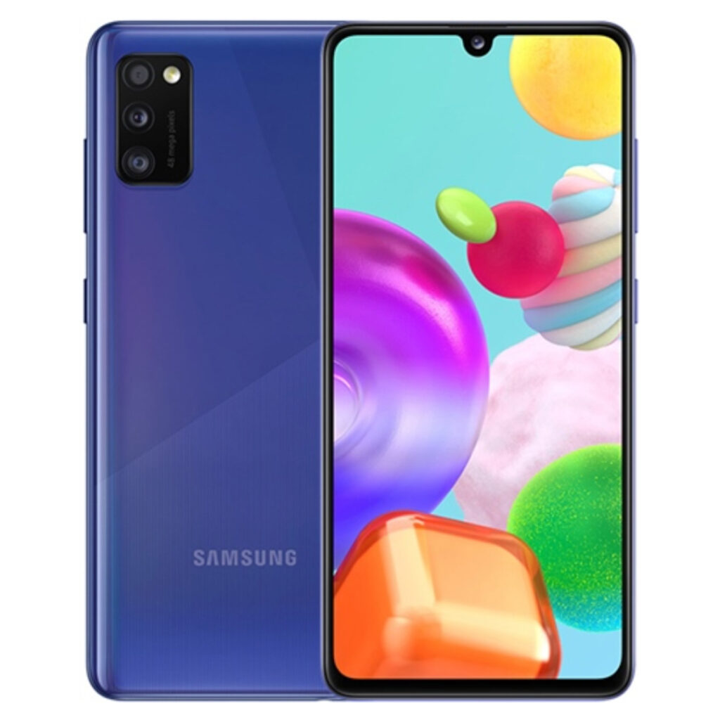 Samsung Galaxy A41 kék Android okostelefon