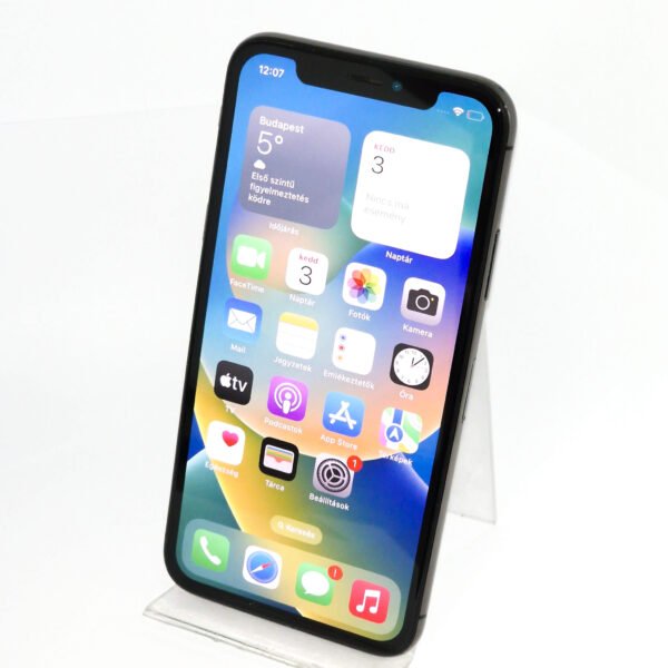 Apple  iPhone X (Használt, független , 64 GB, 3 GB RAM, Szürke) - Image 2