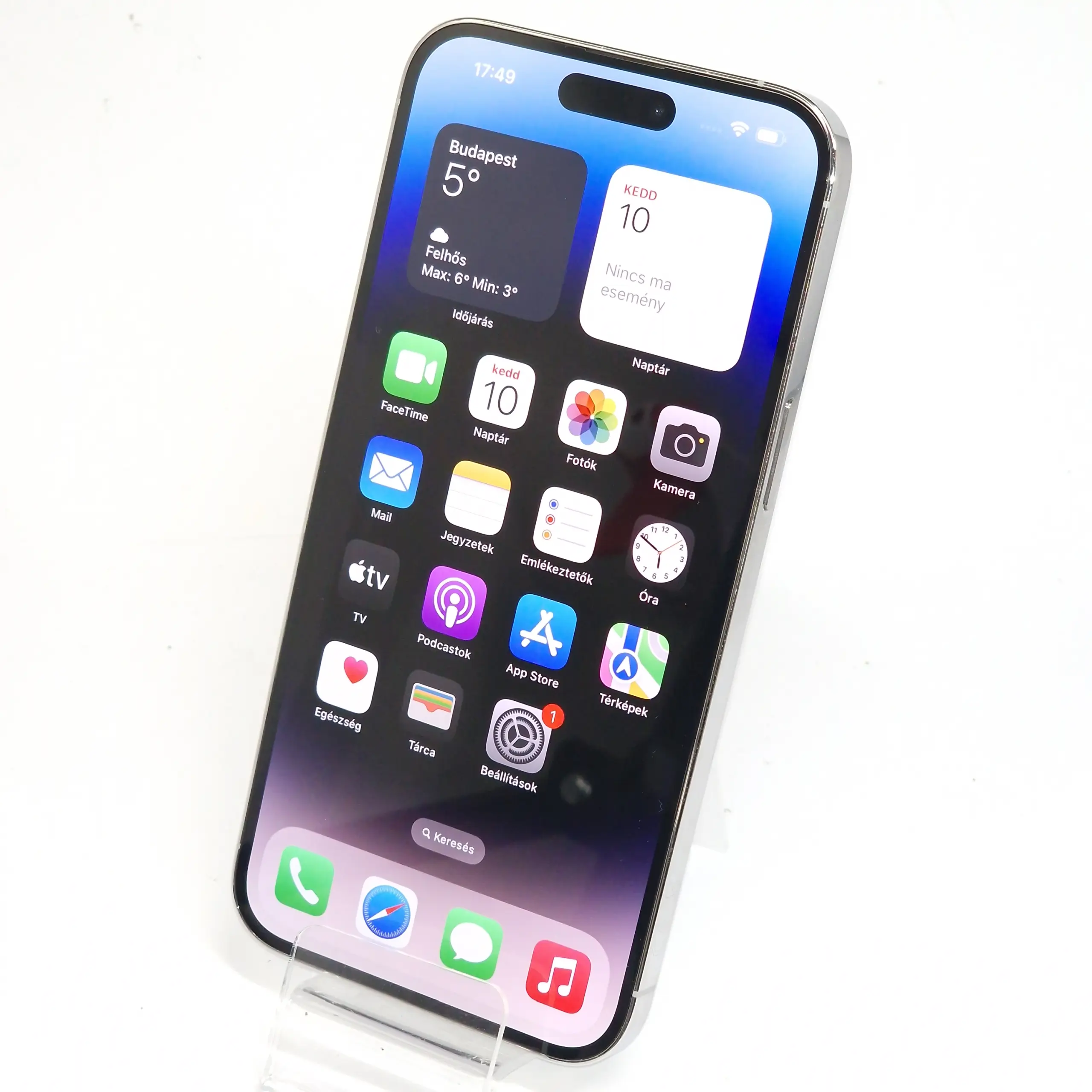 Apple iPhone 14 Pro Max (Használt, független , 128 GB, 6 GB RAM, Ezüst) - Image 3