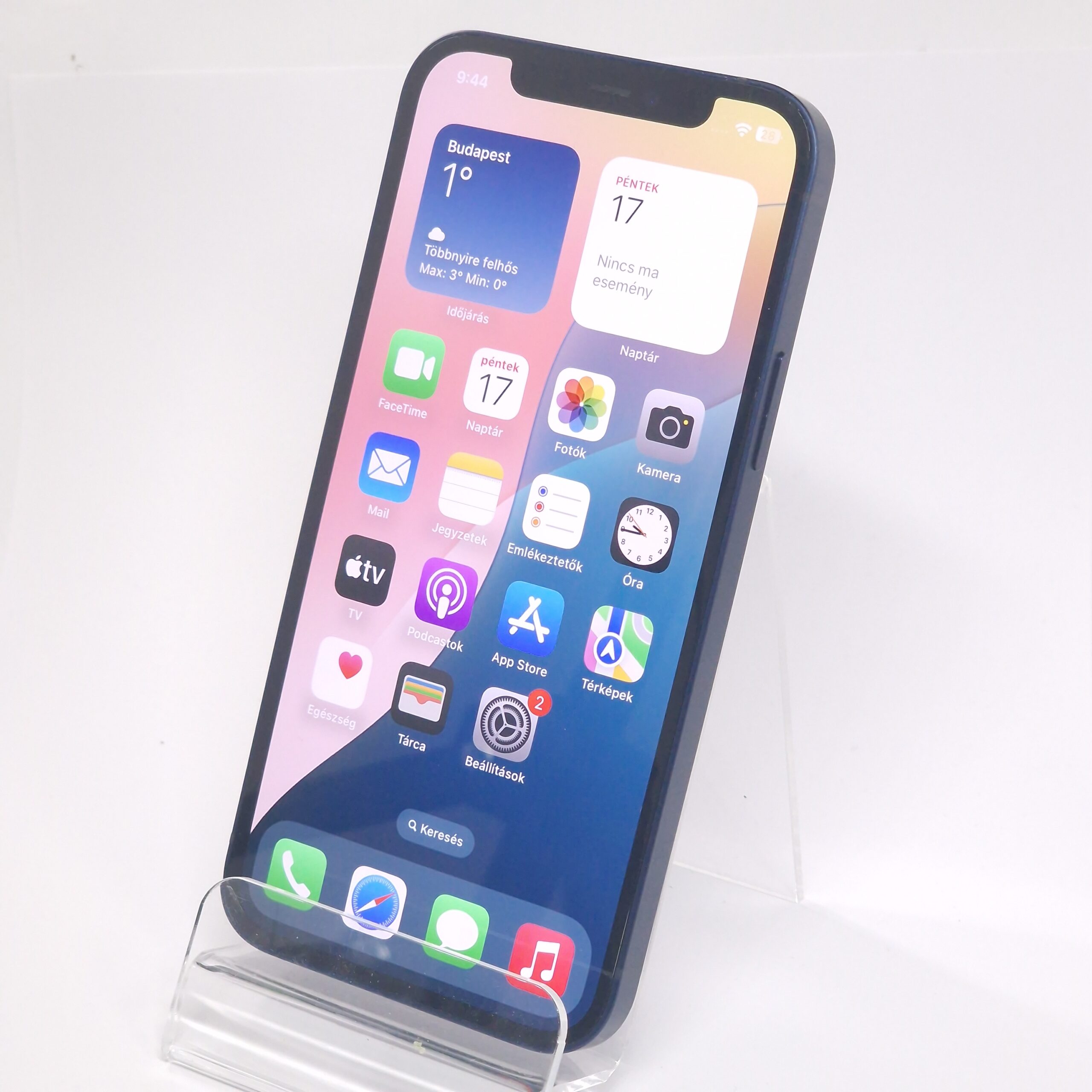 Apple iPhone 12 (használt, független , 64 GB, 4 GB RAM, kék)