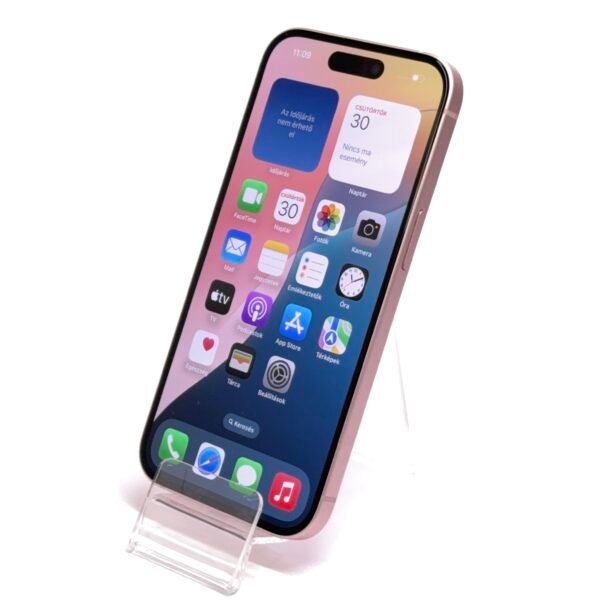 Apple iPhone 15 (Használt, független , 128 GB, 6 GB RAM, Rózsaszín) - Image 4