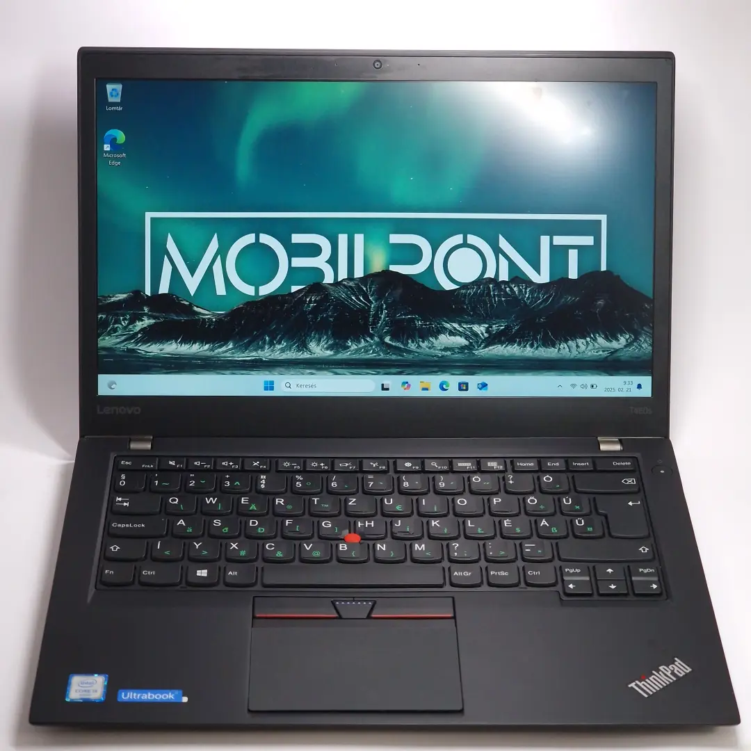 Lenovo ThinkPad T460s 14" (Intel Core i5 6300U, 16 GB RAM, 256 GB SSD ) fekete - Image 2