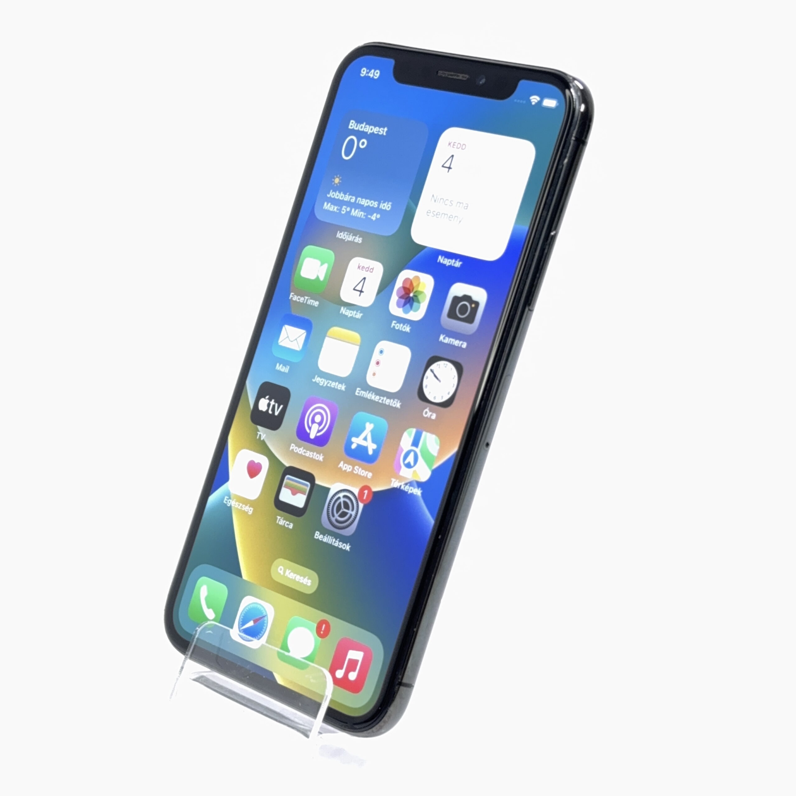 Apple iPhone X (Használt, független , 64 GB, 3 GB RAM, Fekete) - Image 3