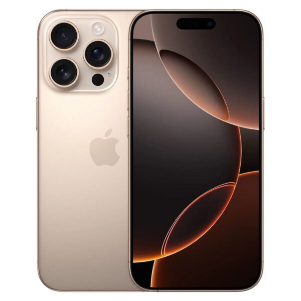 Apple iPhone 16 Pro Max (Új, Független, 256 GB, 8 GB RAM, Sivatagszínű titán)