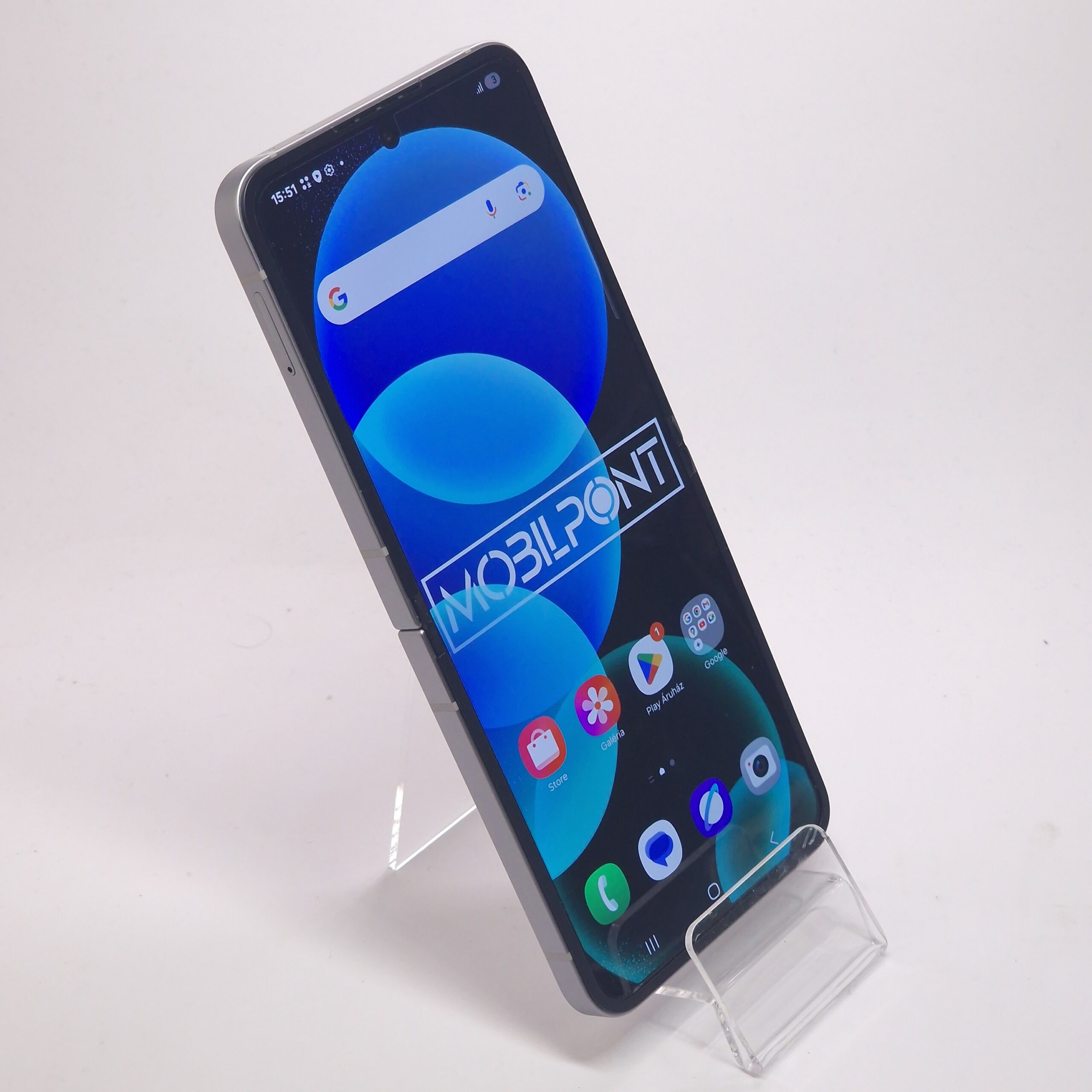 Samsung Galaxy Z Flip6 (használt, független , 256 GB, 12 GB RAM, ezüst) - Image 2