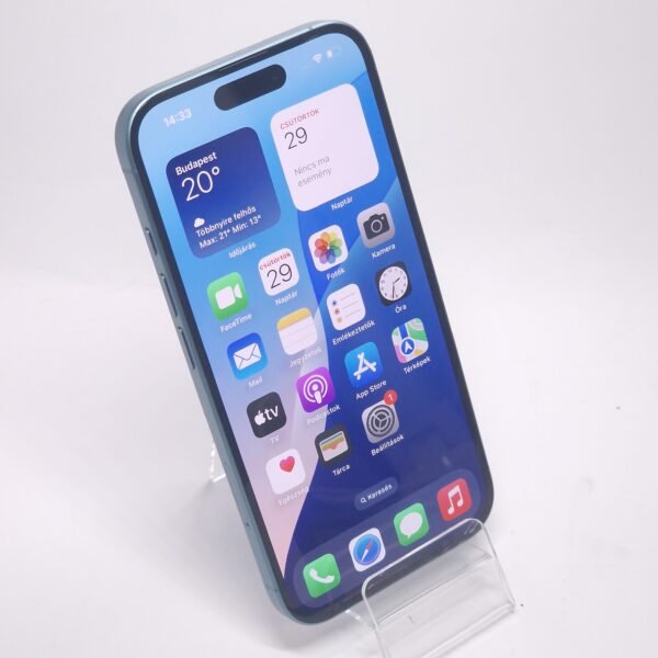 Apple iPhone 16 (használt, független, 128 GB, 8 GB  RAM, récezöld) - Image 2