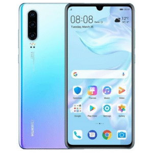 Huawei P30 (újszerű, független, 128 GB, 6 GB RAM, Fehér)