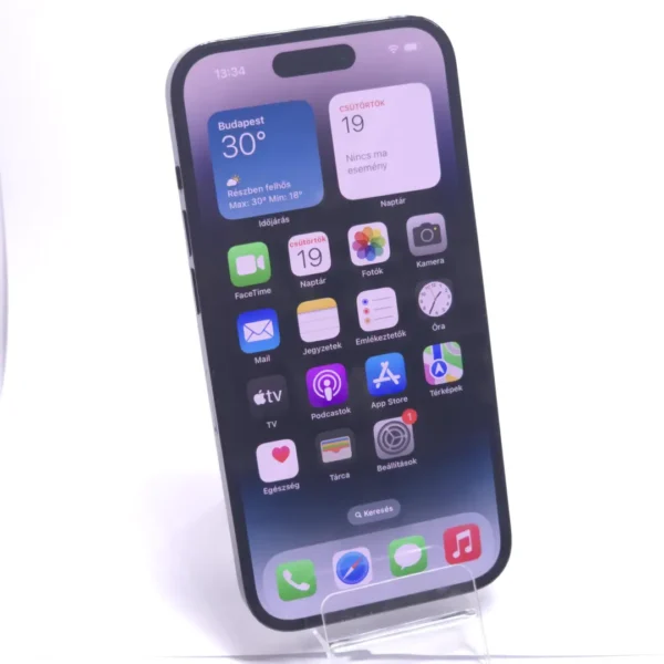 Apple iPhone 14 Pro (használt, független, 256 GB, 6 GB RAM, fekete) - Image 2