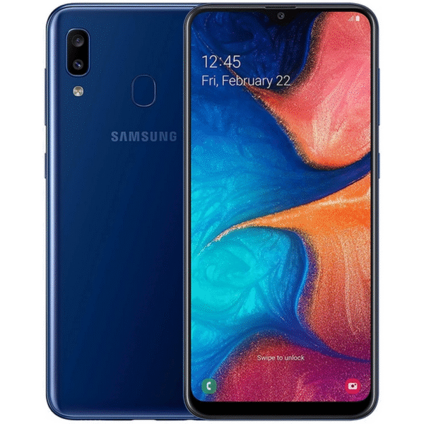 Samsung Galaxy A20e (használt, Független, 32 GB, 3 GB RAM, kék)