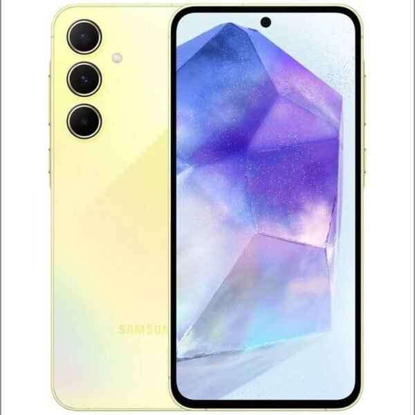 Samsung Galaxy A55 5G (használt, független, 128 GB, 8 GB RAM, sárga)