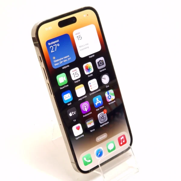 Apple iPhone 14 Pro (használt, Független, 128 GB, 6 GB RAM, Arany) - Image 3