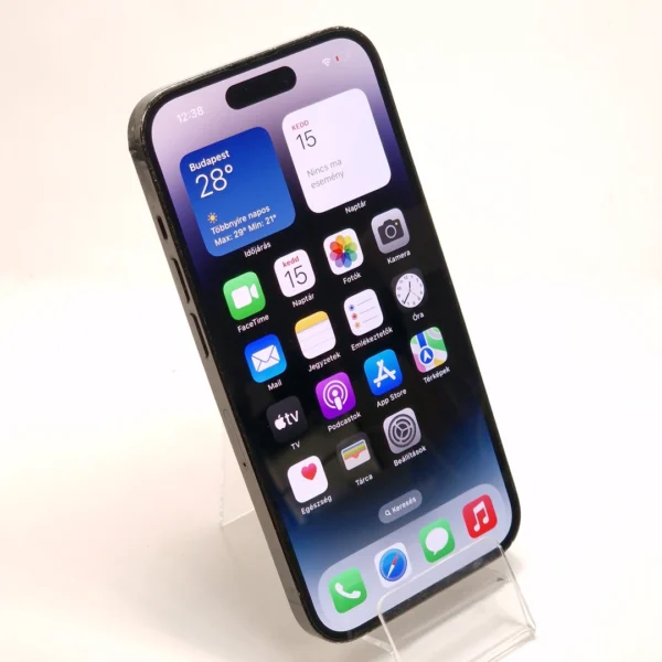 Apple iPhone 14 Pro (használt, Független, 128 GB, 6 GB RAM, fekete) - Image 3