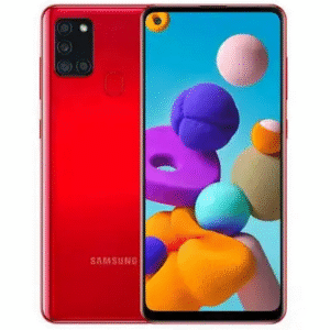 Samsung Galaxy A21s (használt, Független, 32 GB, 3 GB RAM, piros)