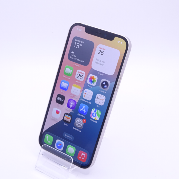 Apple iPhone 12 (használt, Független, 64 GB, 4 GB RAM, fehér) - Image 3