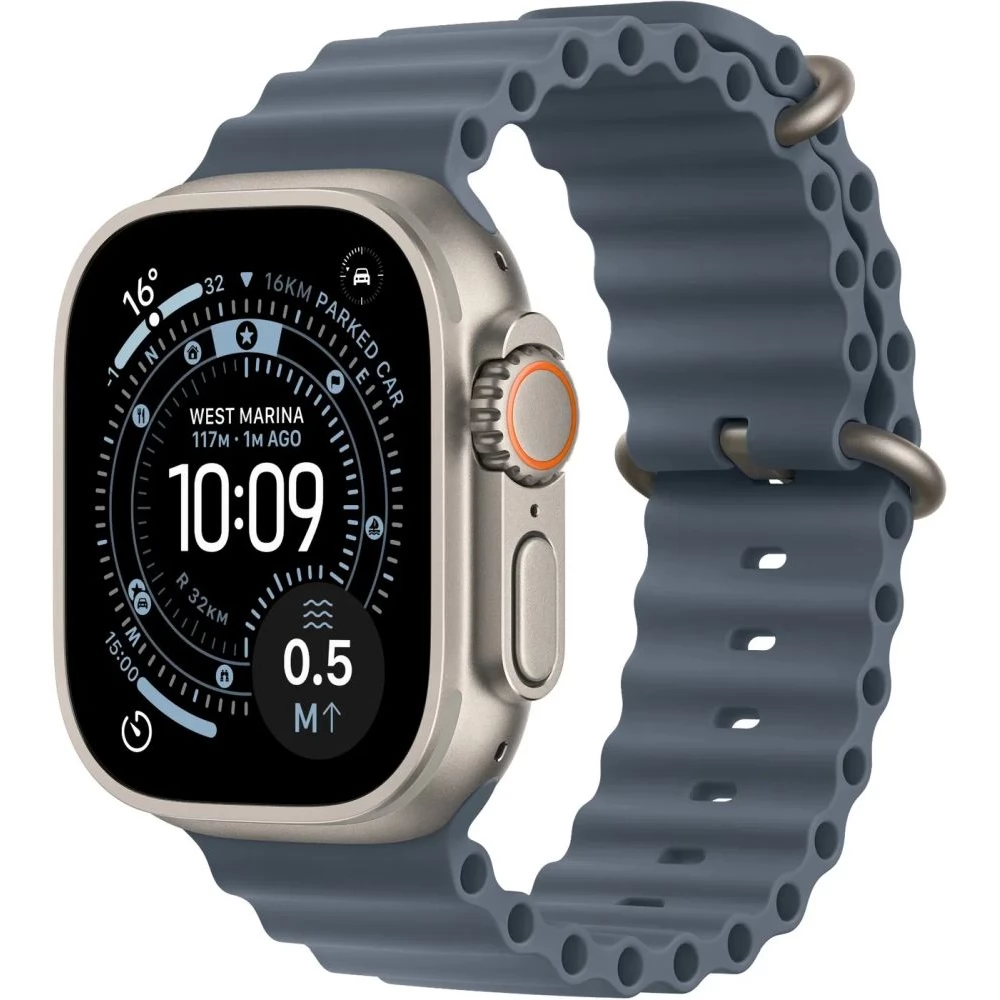Apple Watch Ultra 3. generáció 49mm GPS + Cellular (Újszerű, független, 64 GB, 2 GB RAM, Natúr titán)