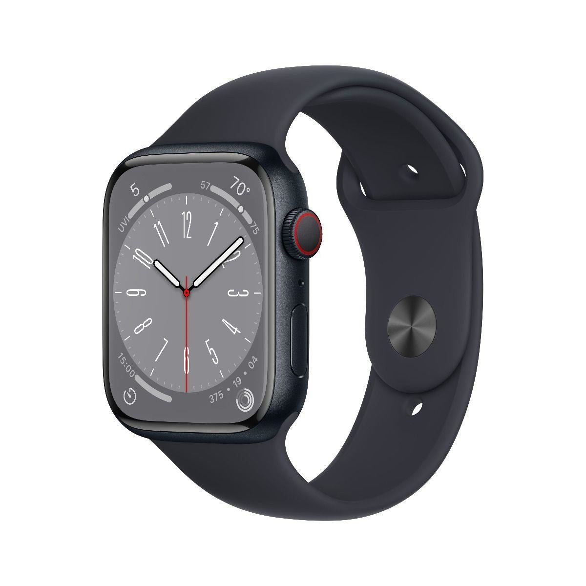 Apple Watch Series 8 45mm GPS (jó, független, 32 GB, 1 GB RAM, fekete)
